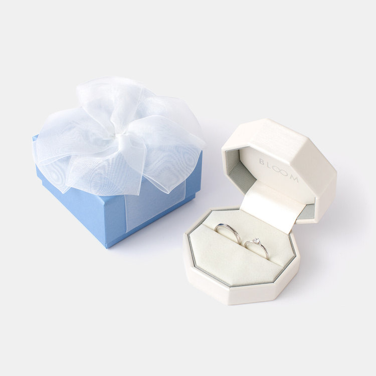 BLOOM ブライダル 【受注生産】K18 ピンクゴールド ダイヤモンド エンゲージリング（0.3ct） ピンクゴールド