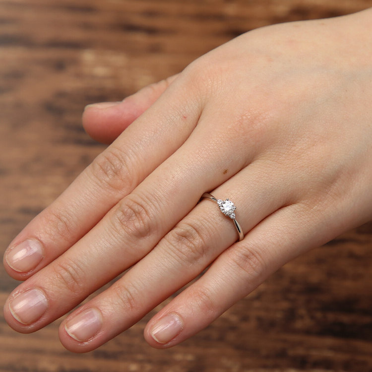 BLOOM ブライダル 【受注生産】プラチナ ダイヤモンド エンゲージリング（0.20ct）<鑑定書付> プラチナム