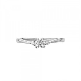 【受注生産】プラチナ ダイヤモンド エンゲージリング（0.25ct）<鑑定書付>