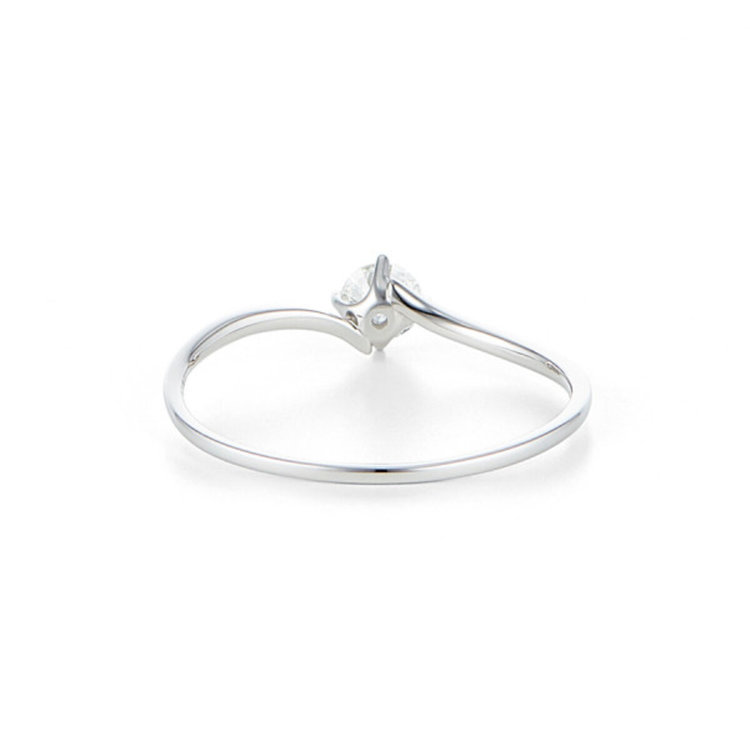 BLOOM ブライダル 【受注生産】プラチナ ダイヤモンド エンゲージリング（0.15ct）<鑑定書付> プラチナム