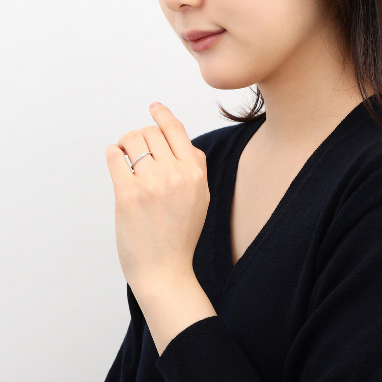 BLOOM ブライダル 【受注生産】プラチナ ダイヤモンド マリッジリング（レディース） プラチナム