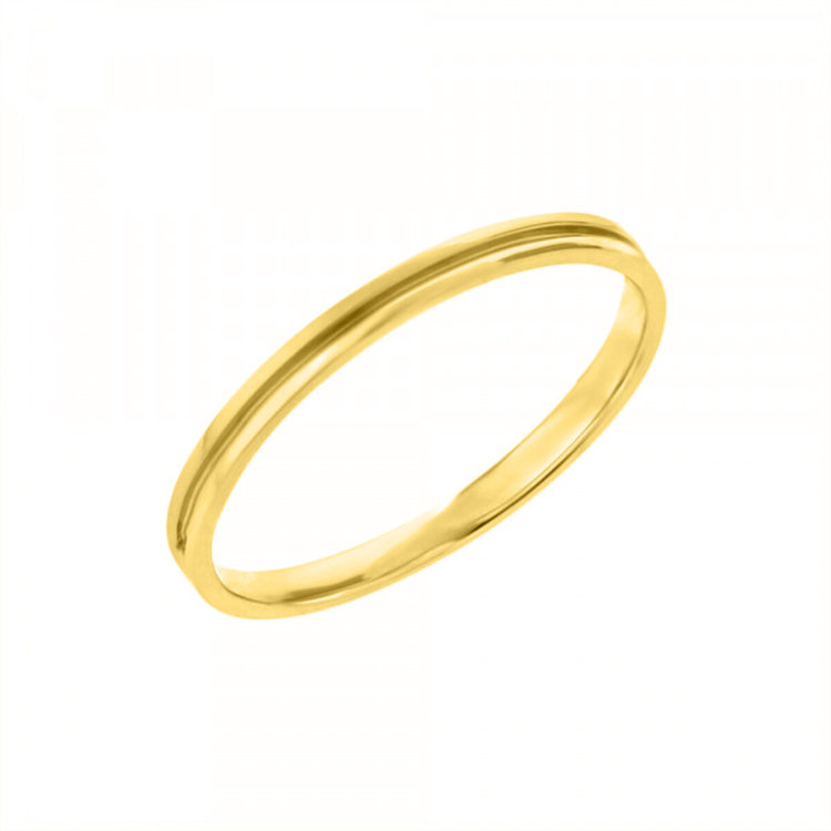 BLOOM ブライダル 【受注生産】K18 イエローゴールド マリッジリング（メンズ） ゴールド