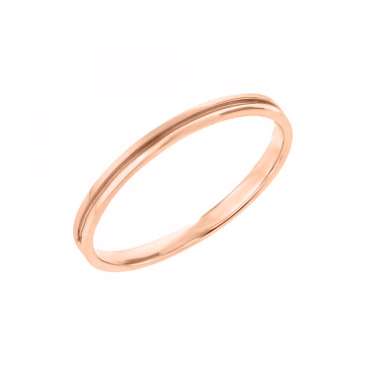 BLOOM ブライダル 【受注生産】K18 ピンクゴールド マリッジリング（メンズ） ピンクゴールド