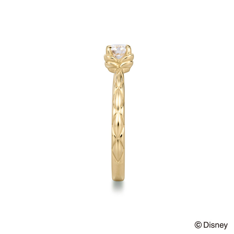 DISNEY PRINCESS 【受注生産】【Disney Princess】K18 イエローゴールド ダイヤモンド エンゲージリング（0.20ct）<鑑定書付> イエローゴールド
