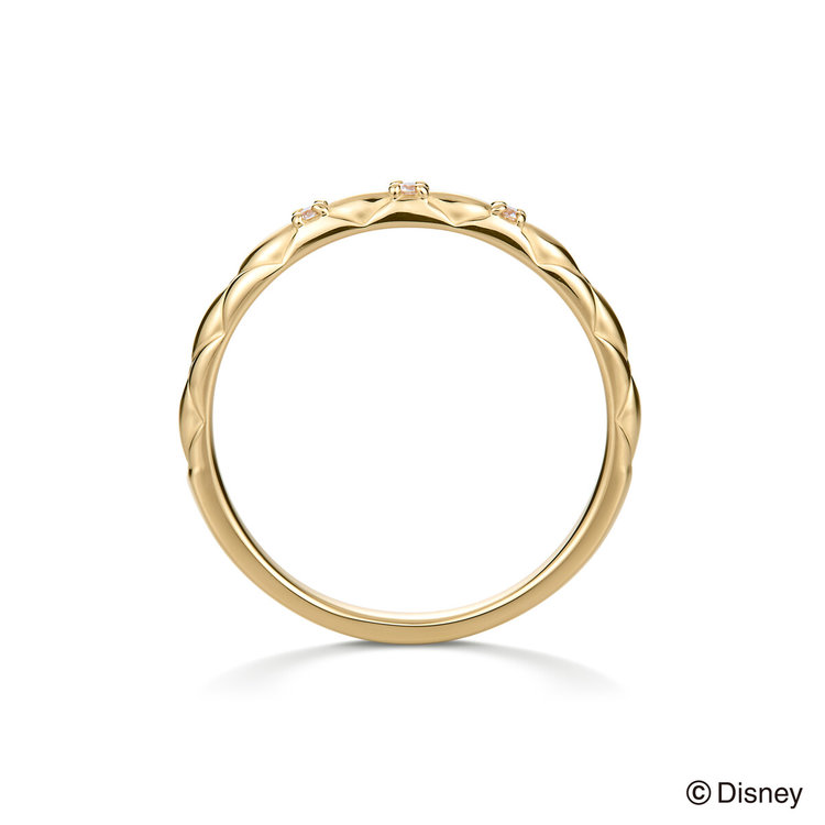 DISNEY PRINCESS 【受注生産】【Disney Princess】K18 イエローゴールド ダイヤモンド マリッジリング（0.02ct） イエローゴールド
