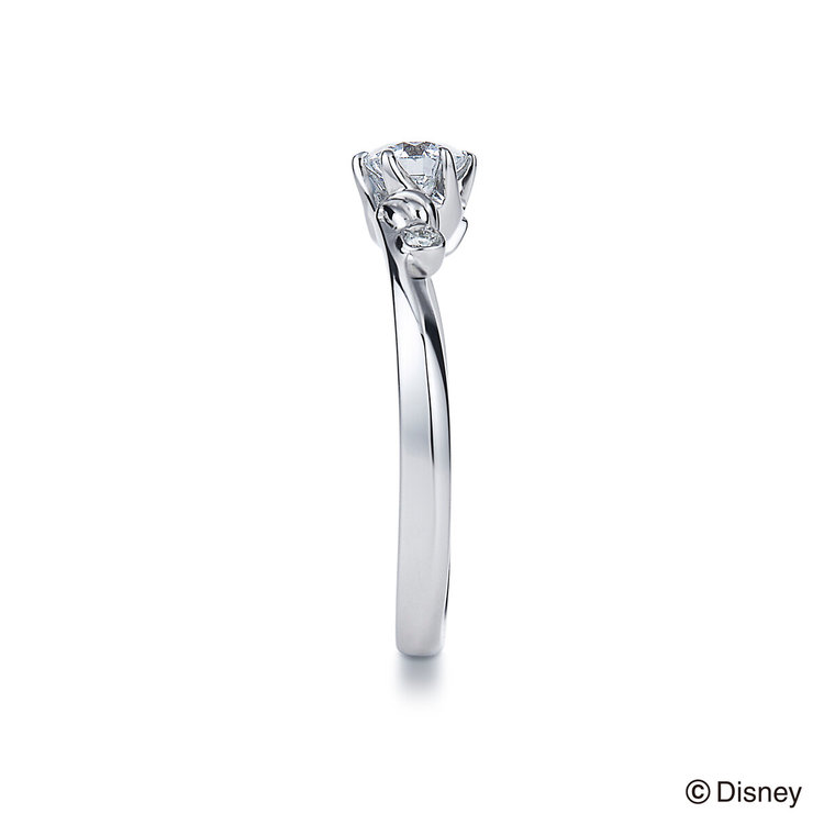 DISNEY PRINCESS 【受注生産】【Disney Princess】プラチナ ダイヤモンド エンゲージリング（0.20ct）<鑑定書付> プラチナム