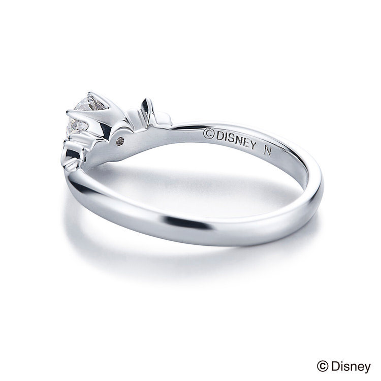 DISNEY PRINCESS 【受注生産】【Disney Princess】プラチナ ダイヤモンド エンゲージリング（0.20ct）<鑑定書付> プラチナム