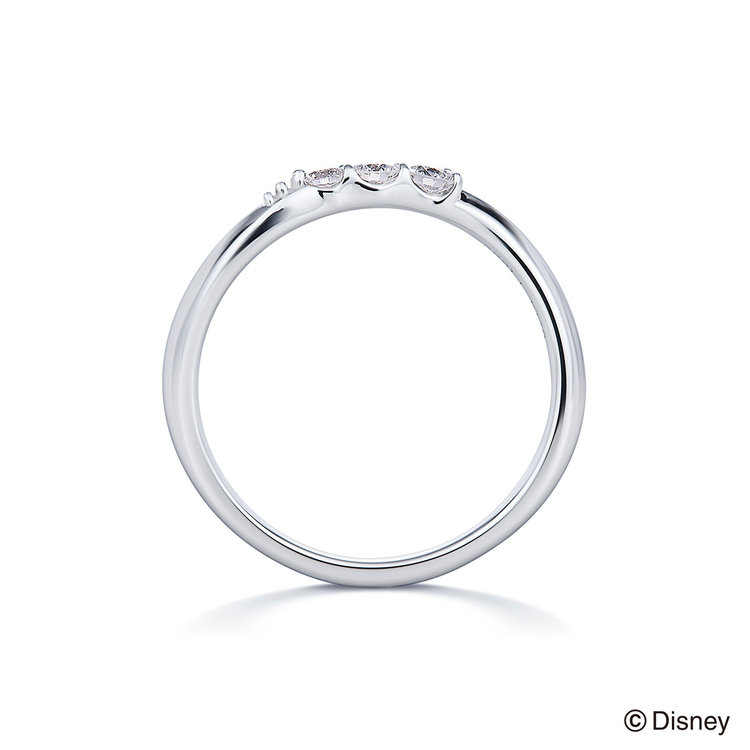 DISNEY PRINCESS 【受注生産】【Disney Princess】プラチナ ダイヤモンド マリッジリング（0.14ct） プラチナム
