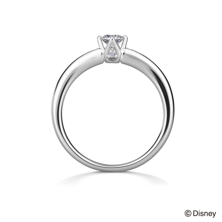DISNEY PRINCESS 【受注生産】【Disney Princess】プラチナ ダイヤモンド エンゲージリング（0.20ct）<鑑定書付> プラチナム