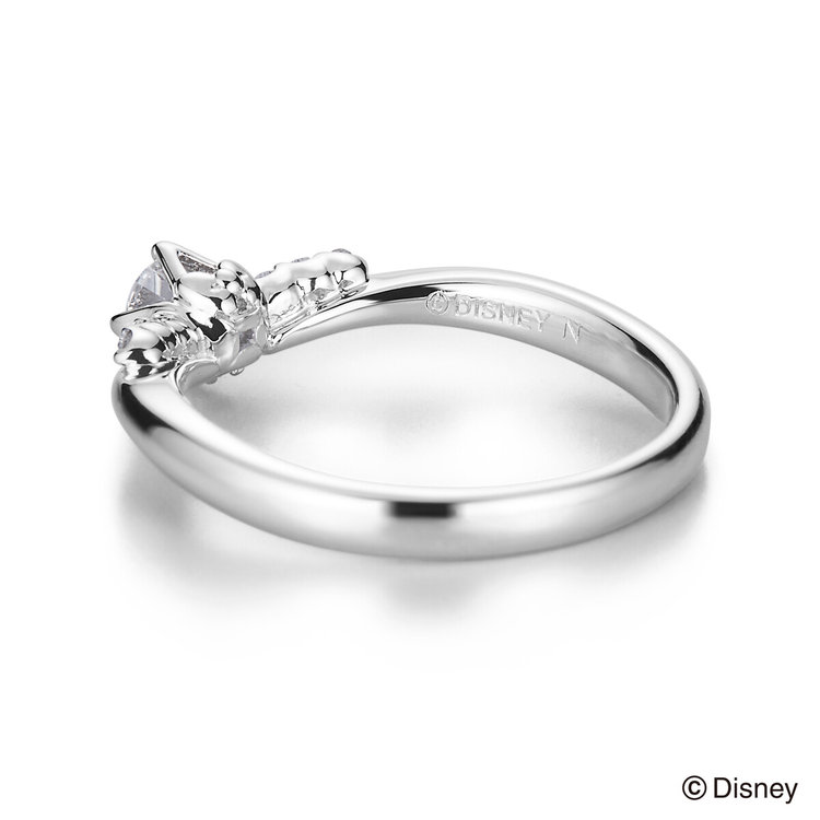 DISNEY PRINCESS 【受注生産】【Disney Princess】プラチナ ダイヤモンド エンゲージリング（0.20ct）<鑑定書付> プラチナム