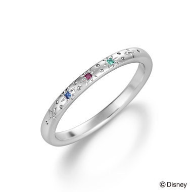 プラチナ　ps ペアリング　ダイヤモンド　ルビー　装飾　Disney デザイン di7061117031cindellera_.jpg