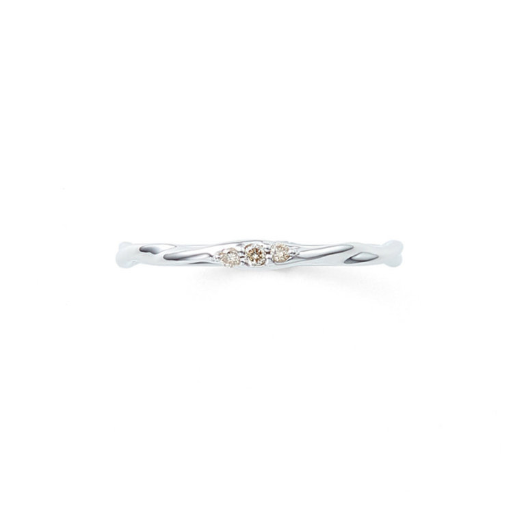 ESTELLE エステール K10 ホワイトゴールド ダイヤモンド リング（指輪） ホワイトゴールド