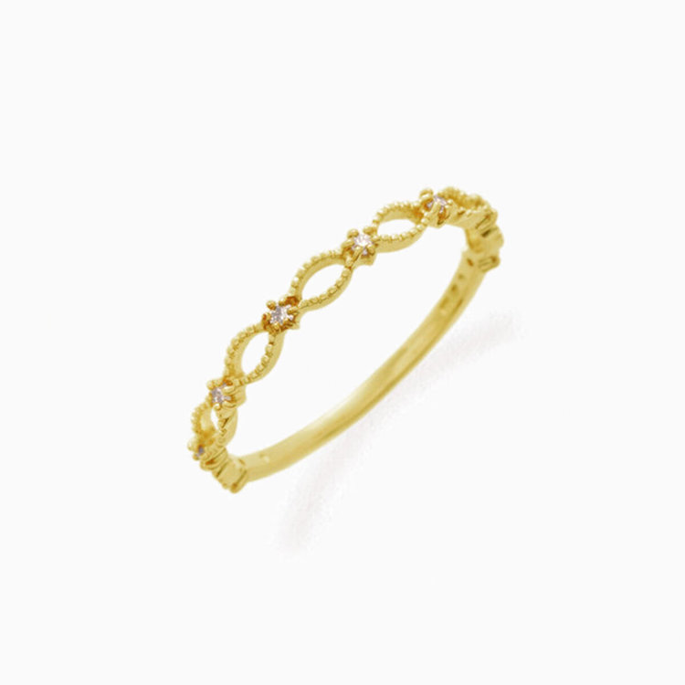 ESTELLE エステール K18 イエローゴールド ダイヤモンド リング（指輪） ゴールド