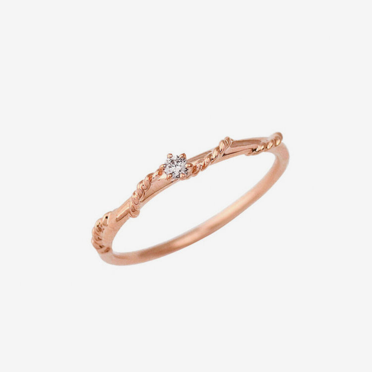 ESTELLE エステール 【WEB限定】K10 ピンクゴールド ダイヤモンド リング（指輪） ピンクゴールド