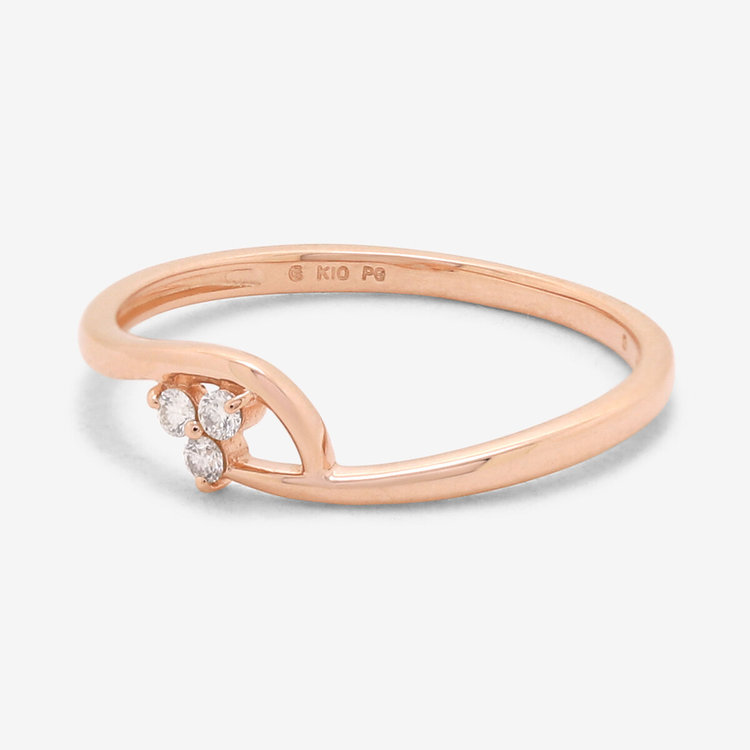 ESTELLE エステール K10 ピンクゴールド ダイヤモンド リング（指輪） ピンクゴールド