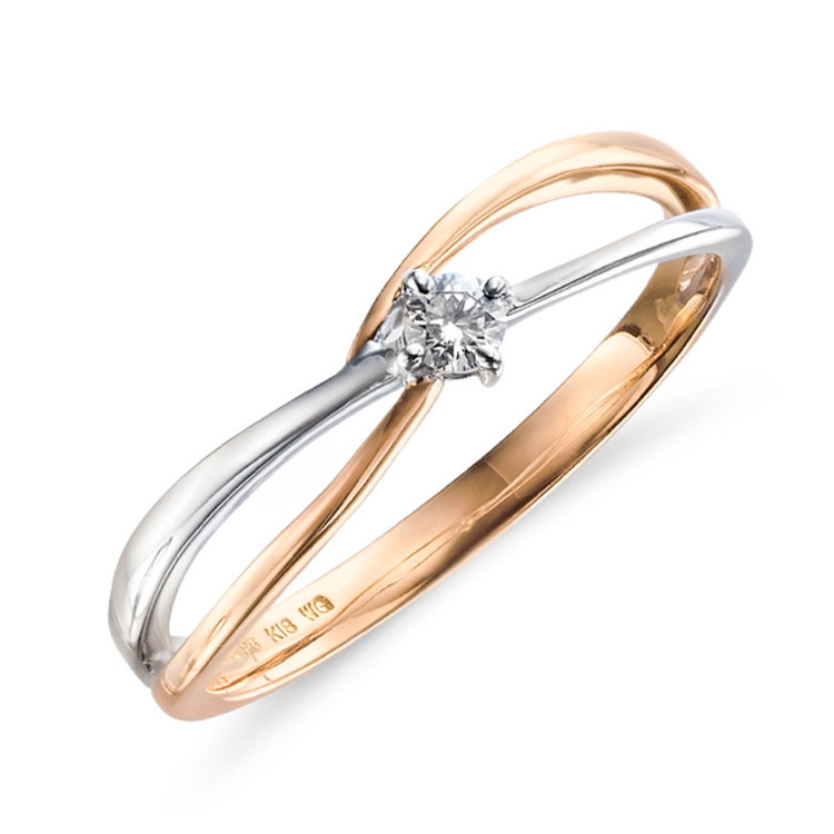 K18 ホワイトゴールド ピンクゴールド ダイヤモンド リング 0142 93 0017 Estelle エステール Bloom ブルーム 公式通販 ジュエリー ネックレス ピアス 指輪