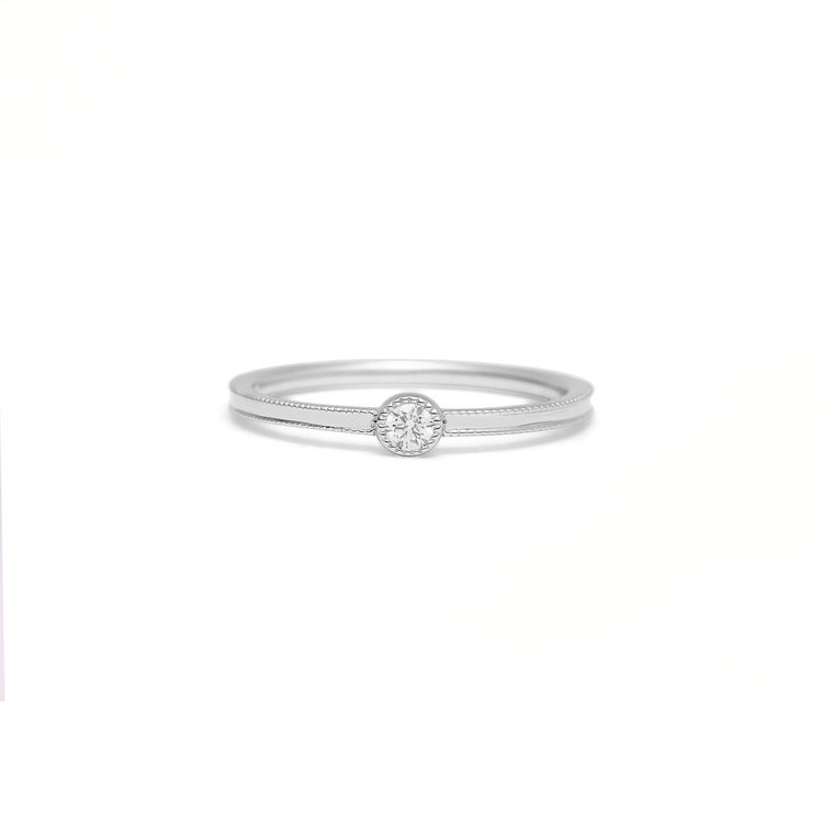 ESTELLE エステール プラチナ ダイヤモンド リング（指輪）<H&C証明カード/スコープ付> プラチナム