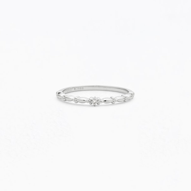 WEB限定】プラチナ ダイヤモンド ピンキーリング（指輪）（0144-6044
