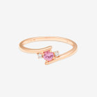 9月誕生石 K10 ピンクゴールド ピンクサファイア リング（指輪）（0152