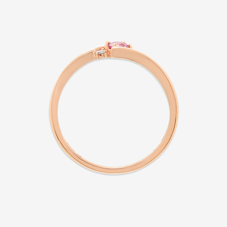 ESTELLE エステール 9月誕生石 K10 ピンクゴールド ピンクサファイア リング（指輪） ピンクゴールド