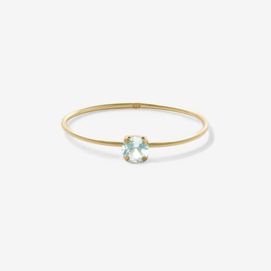【WEB限定】3月誕生石 K10 イエローゴールド アクアマリン リング（指輪）