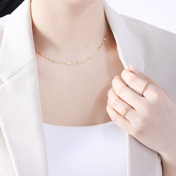 ESTELLE エステール 【WEB限定】4月誕生石 K10 イエローゴールド クォーツ リング（指輪） イエローゴールド