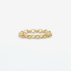 WEB限定】K18 イエローゴールド チェーンリング（指輪）※ピンキー