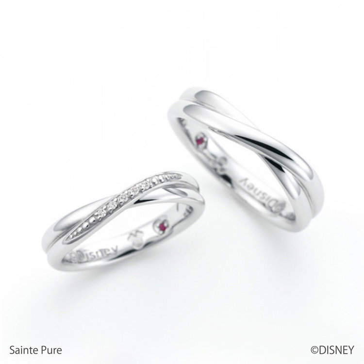 ESTELLE エステール 【ディズニー】KISS シルバー ペアリング（レディース） シルバー