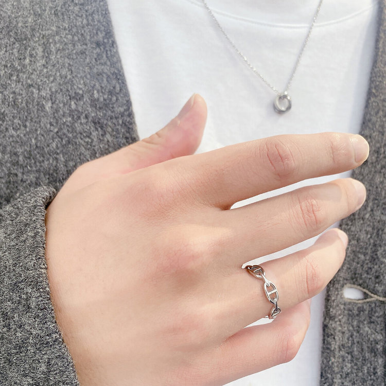 ESTELLE エステール 【WEB限定】ステンレス ペアリング（メンズ）（サージカルステンレス 316L） シルバー