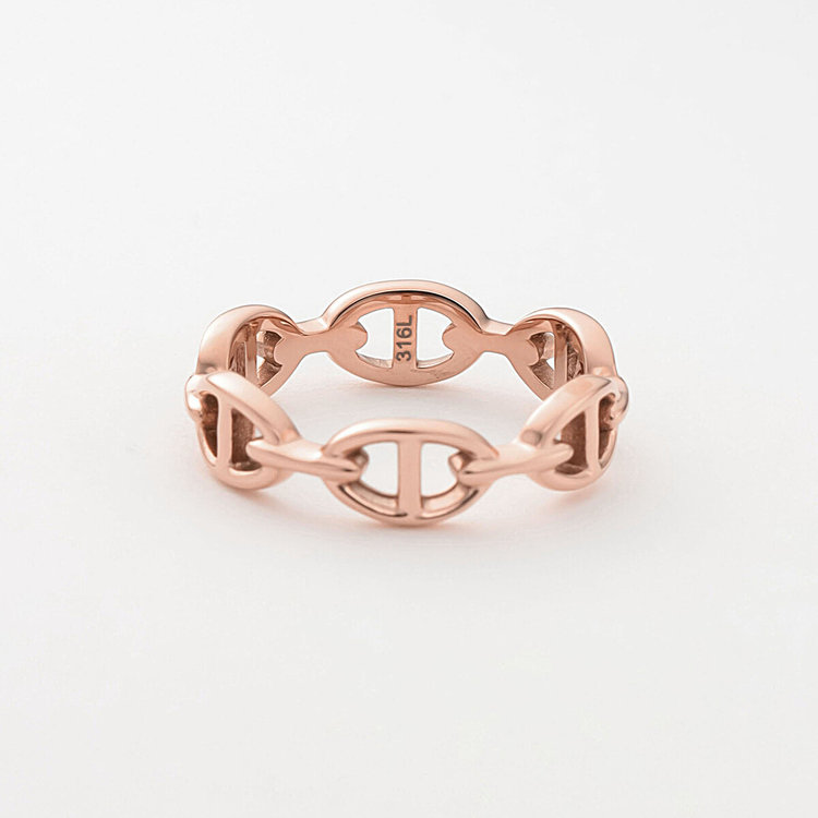 ESTELLE エステール 【WEB限定】ステンレス ペアリング（レディース）（サージカルステンレス 316L） ピンク