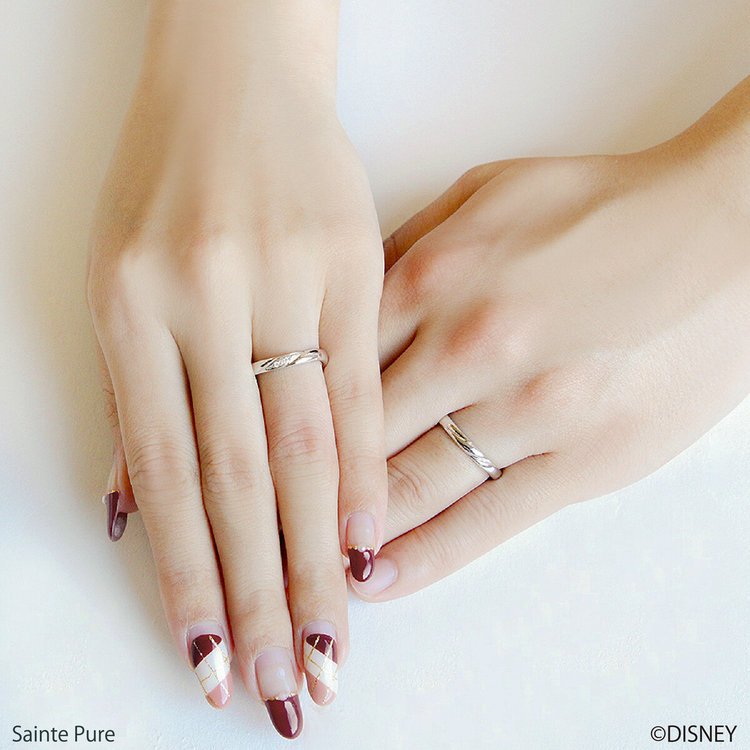 ESTELLE エステール 【ディズニー】RIBBON シルバー ペアリング（メンズ） シルバー