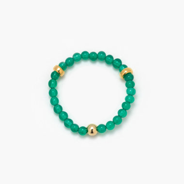 【公式サイト限定】グリーンアゲート ビーズリング（指輪）