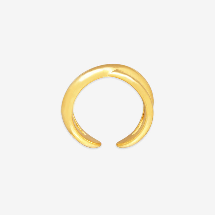 ESTELLE エステール ステンレス クロス リング（指輪） イエロー