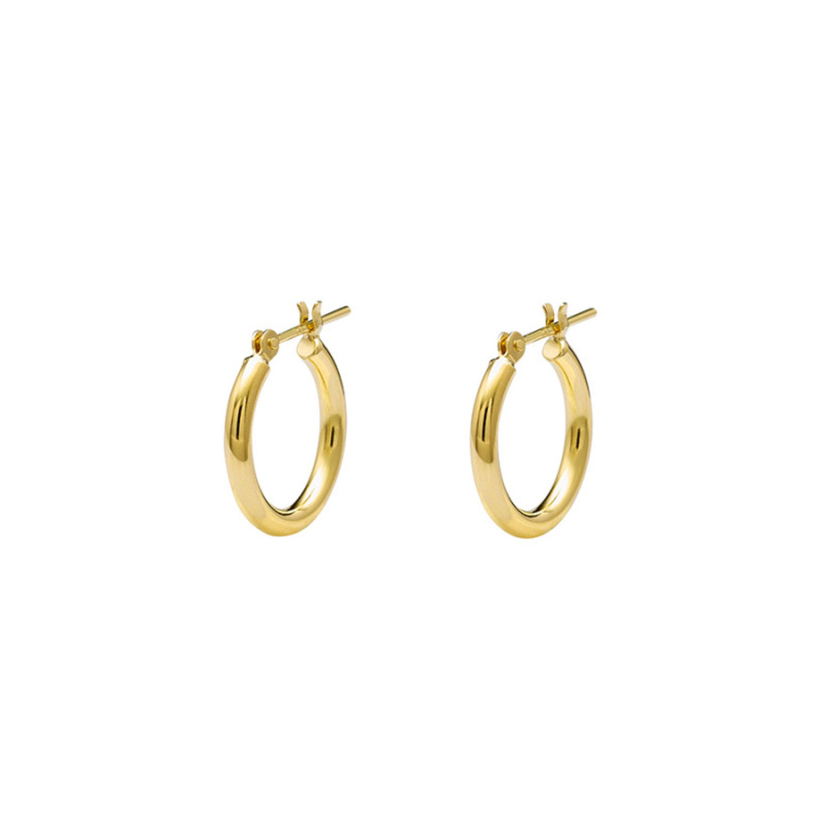 Ear Jewelry】K18 イエローゴールド フープ ピアス（20mm