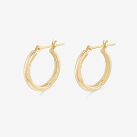 【Ear Jewelry】K18 イエローゴールド フープ ピアス