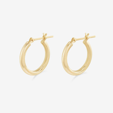 【Ear Jewelry】K18 イエローゴールド フープ ピアス