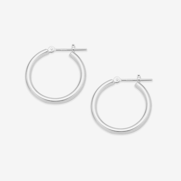 ESTELLE エステール プラチナ フープ ピアス（20mm） プラチナム