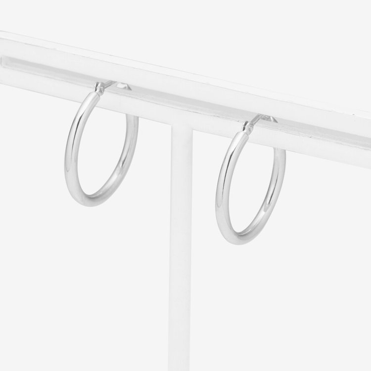 ESTELLE エステール プラチナ フープ ピアス（20mm） プラチナム