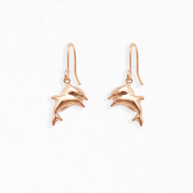 【Ear Jewelry】K10 ピンクゴールド イルカ ピアス