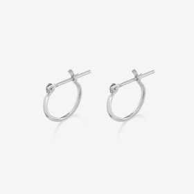 【Ear Jewelry】K18 ホワイトゴールド フープ ピアス（10mm）