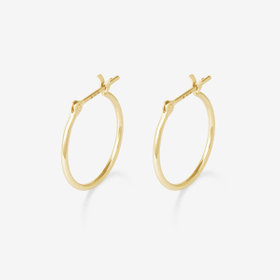 【Ear Jewelry】K18 イエローゴールド ピアス（15mm）