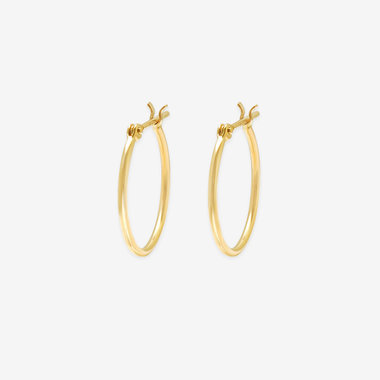 【Ear Jewelry】K18 イエローゴールド ピアス（15mm）