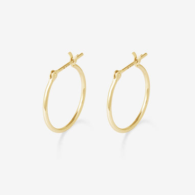 【Ear Jewelry】K18 イエローゴールド ピアス（15mm）