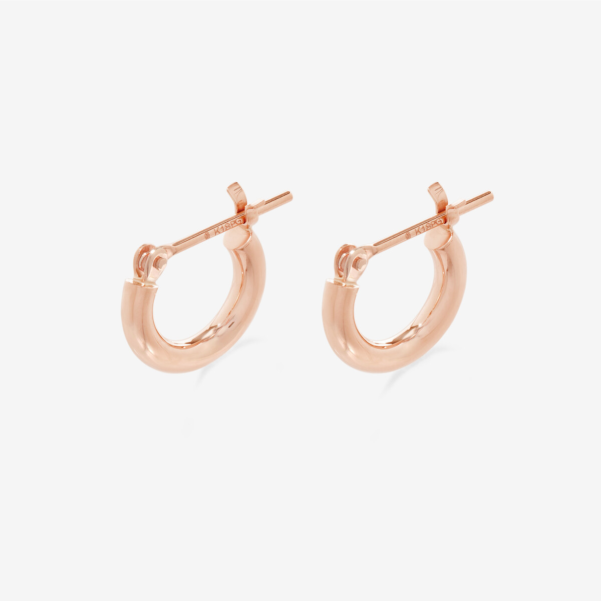 K18 ピンクゴールド フープ ピアス（20mm）（0202-1794-0012