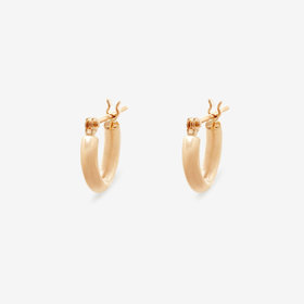 【Ear Jewelry】K18 ピンクゴールド フープ ピアス（10mm）