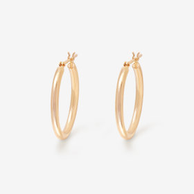 K18 ピンクゴールド フープ ピアス（20mm）