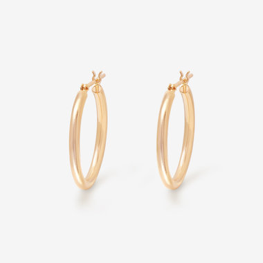 K18 ピンクゴールド フープ ピアス（20mm）