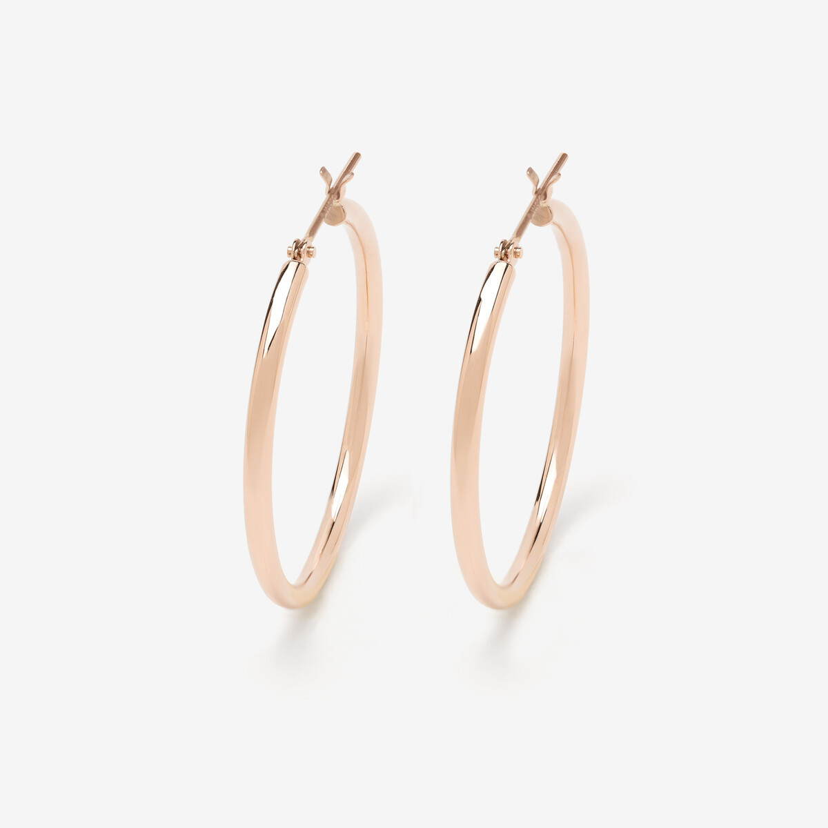 K18 ピンクゴールド フープ ピアス（20mm）（0202-1473-0012