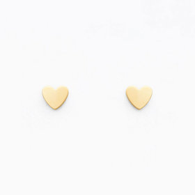 【Ear Jewelry】K18 イエローゴールド ハート ピアス