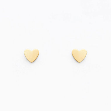 【Ear Jewelry】K18 イエローゴールド ハート ピアス